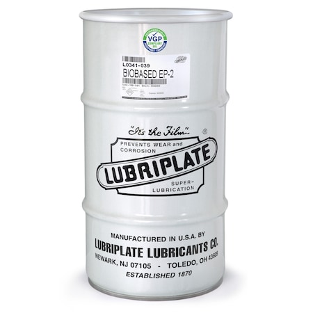 Lubriplate Biobased Ep-2, 1/4 Drum, Biodegradable, Water Resistant Grease L0341-039